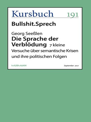 cover image of Unsinn im Sinn